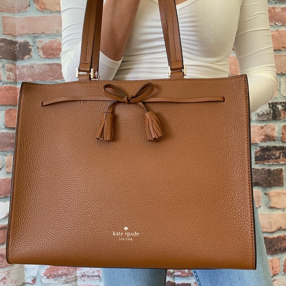 Kate spade LARGE Hayes tote warm ginger handbag - Picture 7 of 8